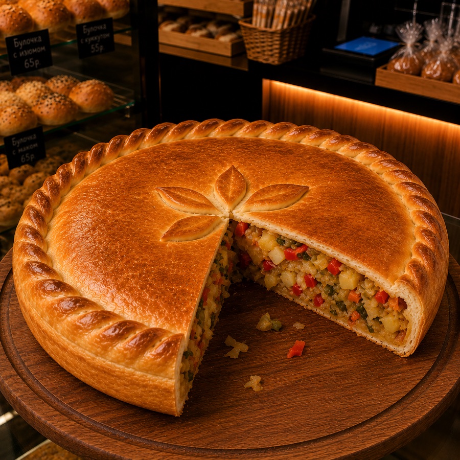 Пирог с овощами